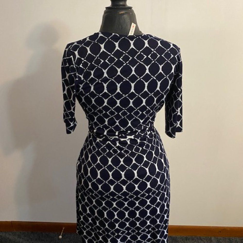 GILLI Blue, White dress, size Small - Picture 2 of 4